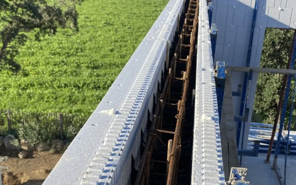 Chantier : coulage du plancher