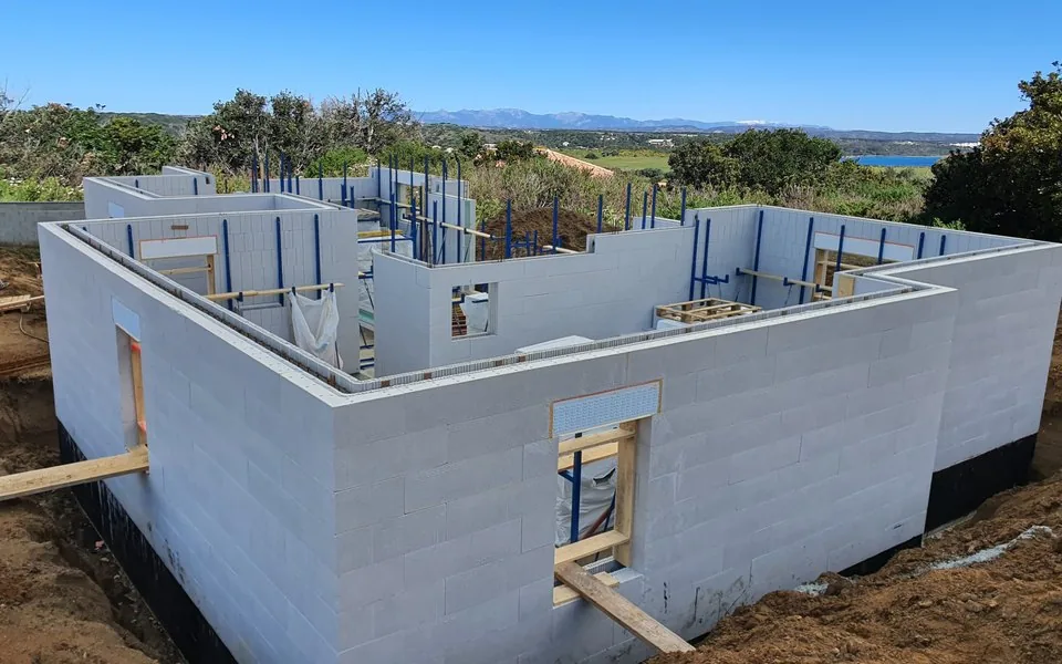 Chantier : semelles et fondations