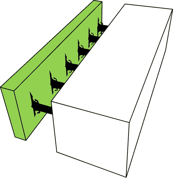 Schéma : isolation thermique intérieure