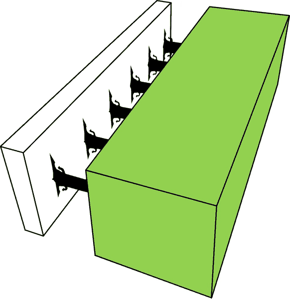 Schéma : isolation thermique extérieure