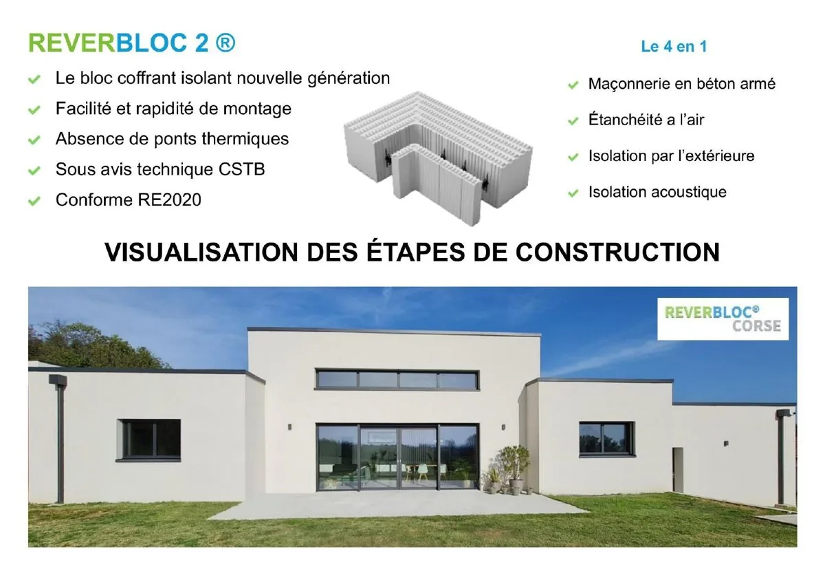 Couverture du document « Visualisation des étapes de construction » Reverbloc.
