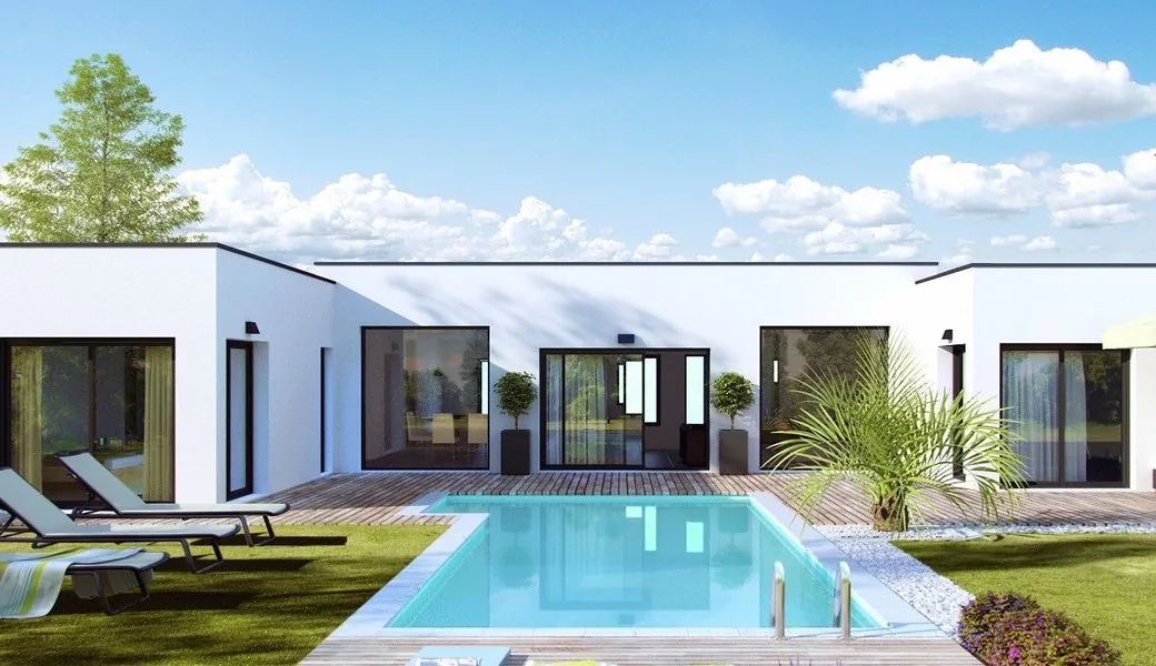 Maison Reverbloc livrée, vue extérieure